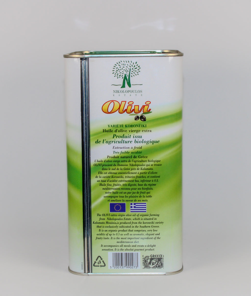 Bio Olivenöl Kalamata - Messinia 3L