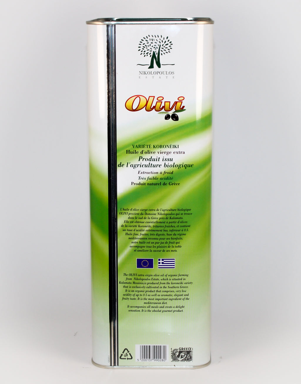 Bio Olivenöl Kalamata- Messinia 5L