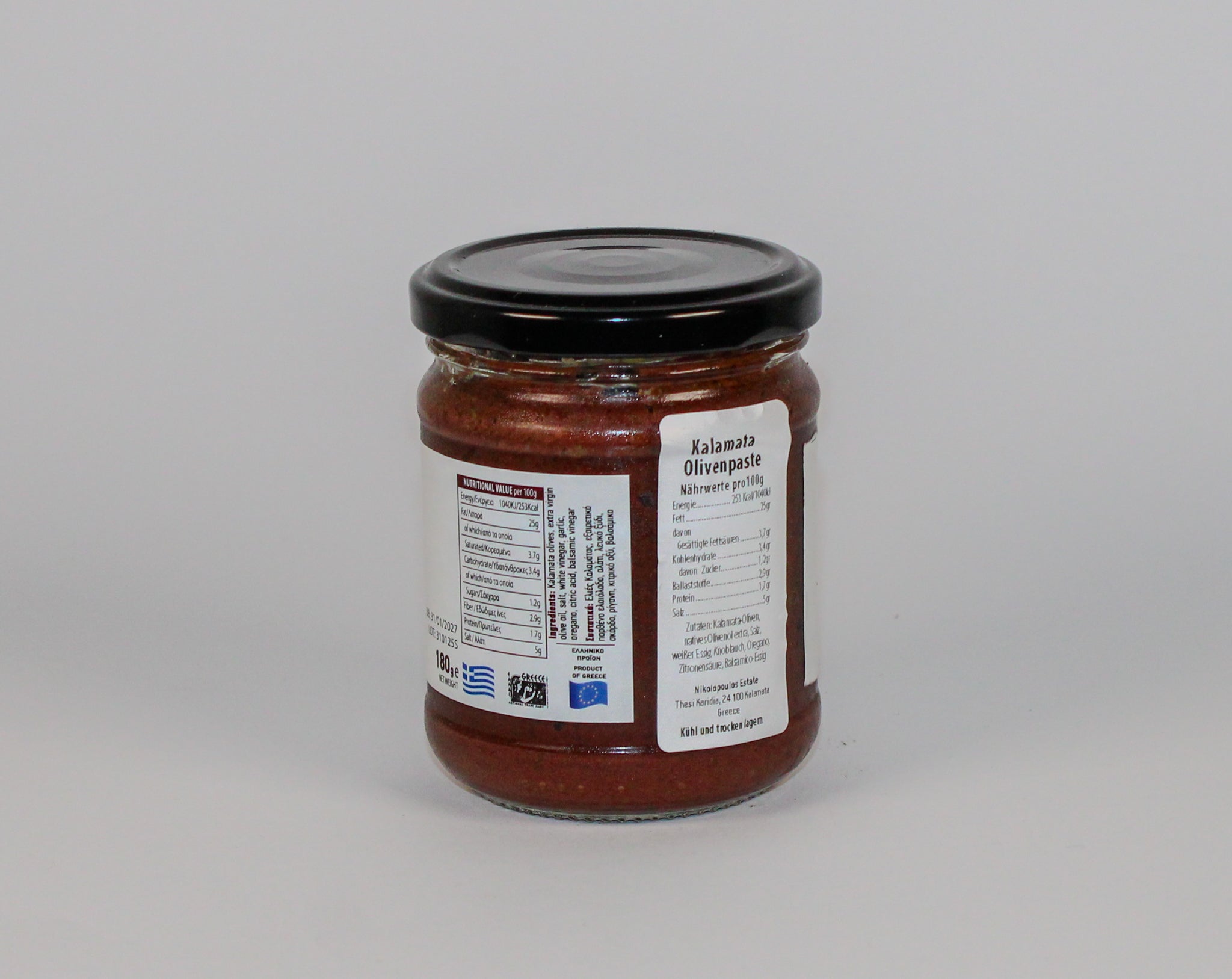Bio Olivenpaste aus  Kalamata Oliven